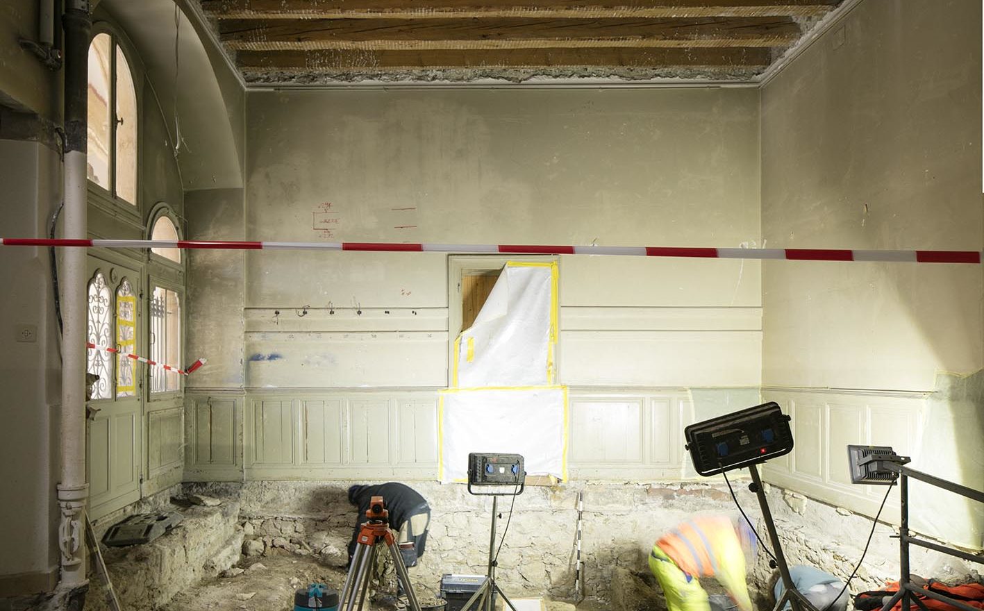 Neuchâtel, Collégiale, chantier 06 05 2019