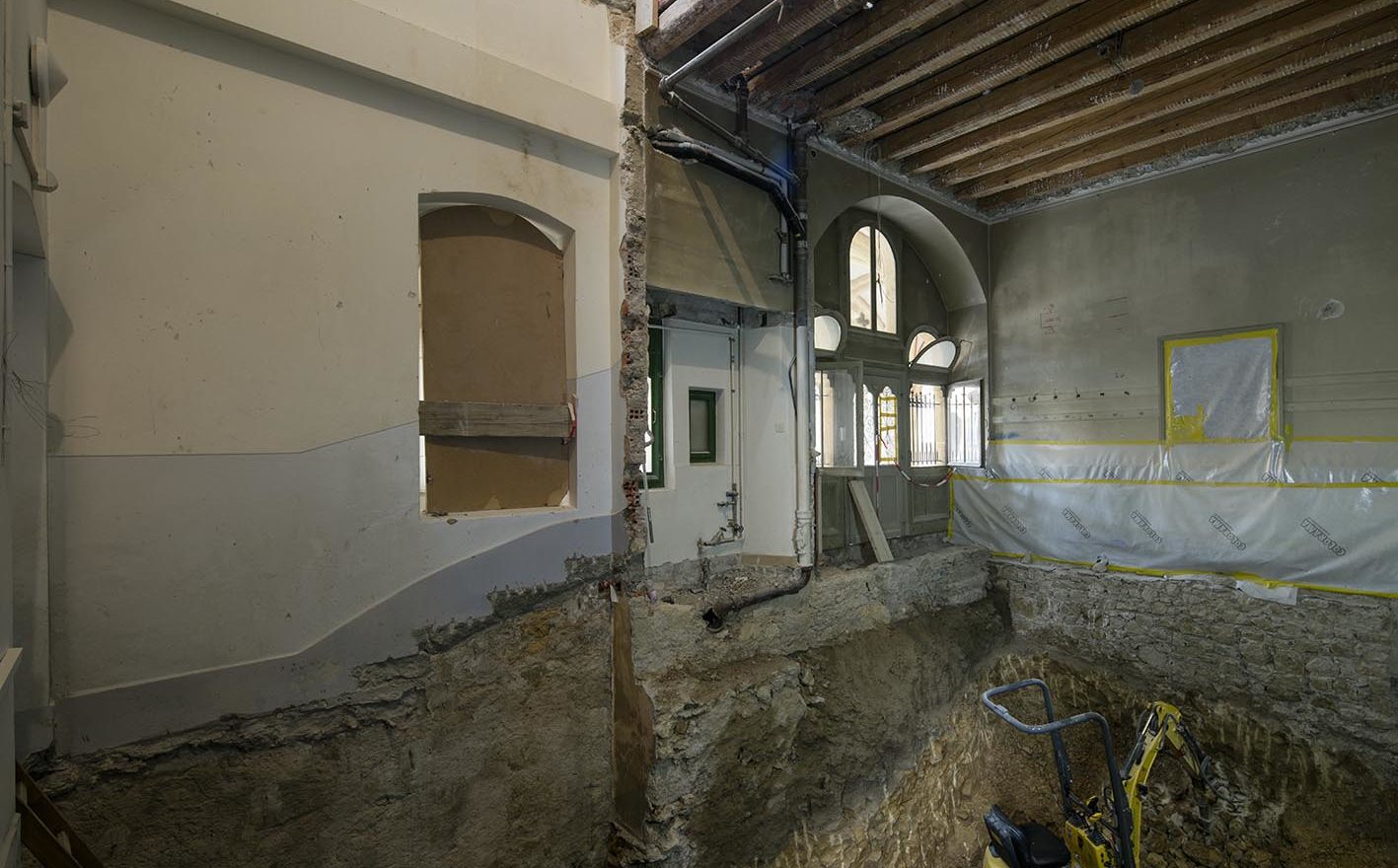 Neuchâtel, Collégiale, travaux, 20 06 2019